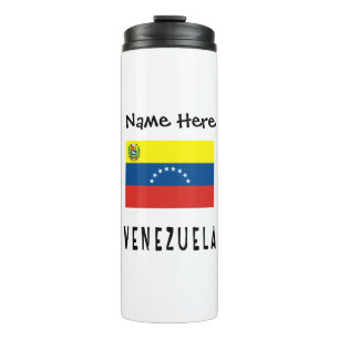 Venezuela Venezuelan Flag Personalised Name Thermal Tumbler