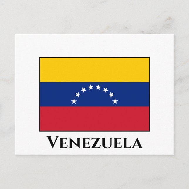 Venezuela (Venezuelan) Flag Postcard (Front)