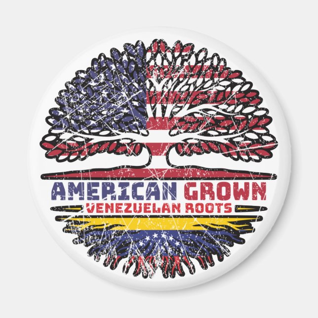 Venezuela Venezuelan US American USA United States Magnet (Front)