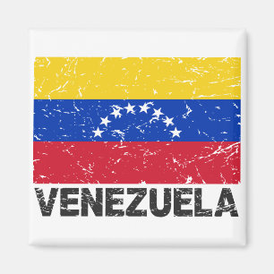 Venezuela Vintage Flag Magnet