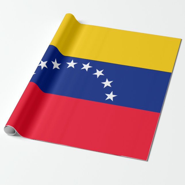 Venezuela Wrapping Paper (Unrolled)