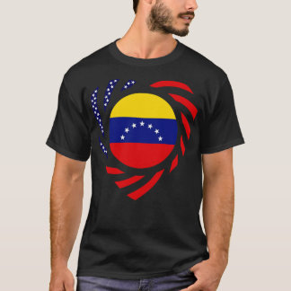 Venezuelan American Multinational Patriot Flag 7 S T-Shirt