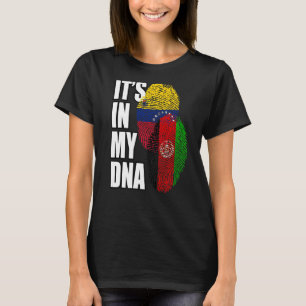 Venezuelan And Afghan Mix Dna Flag Heritage T-Shirt