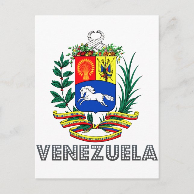 Venezuelan Emblem Postcard (Front)