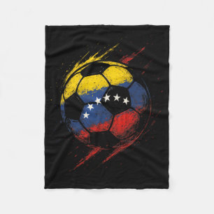 Venezuelan Flag Soccer Byll - Footbyll Player Prid Fleece Blanket