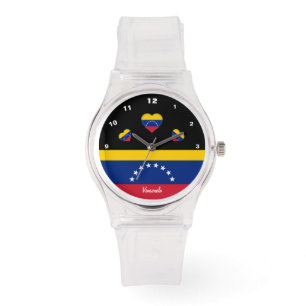 Venezuelan Flag watch, Hearts, Venezuela /sports Watch