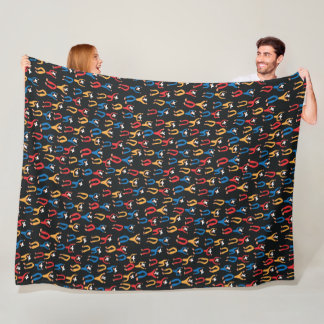 Venezuelan folklore dance party pattern fleece blanket
