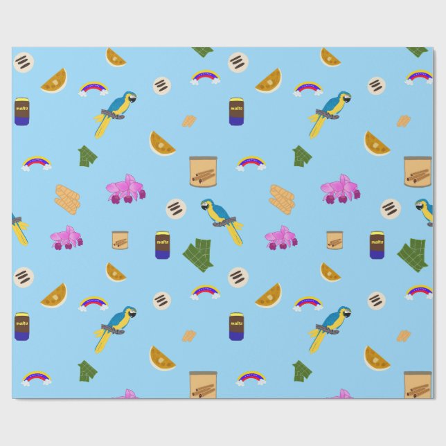Venezuelan motifs  wrapping paper (Flat)
