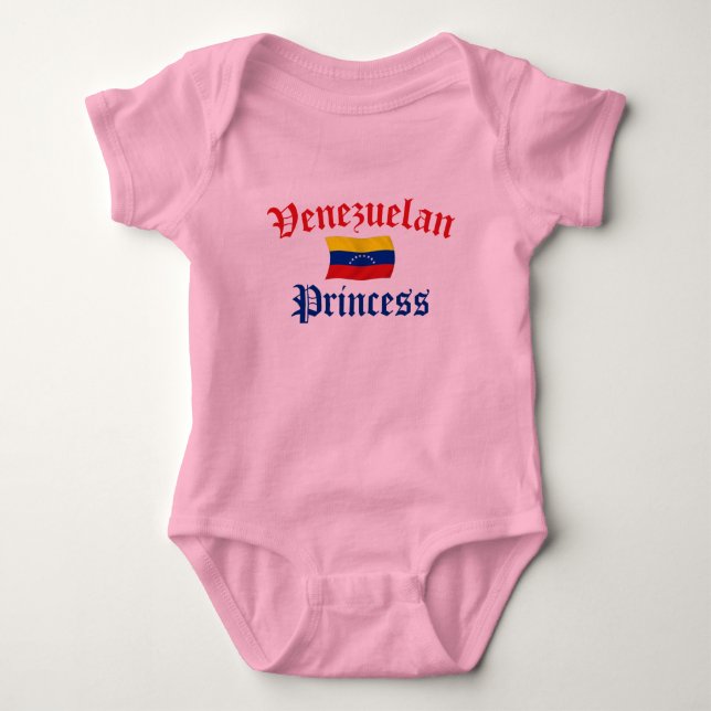 Venezuelan Princess Baby Bodysuit (Front)