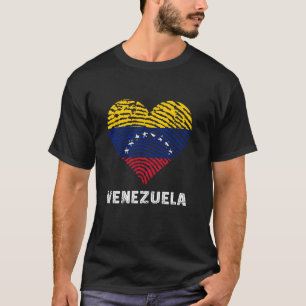 Venezuelan Roots Heart Venezuelan Pride Venezuela T-Shirt
