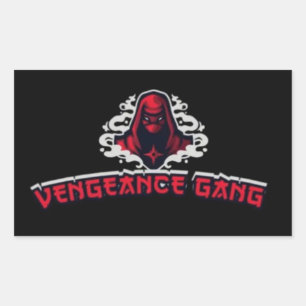 VENGEANCE GANG RECTANGULAR STICKER
