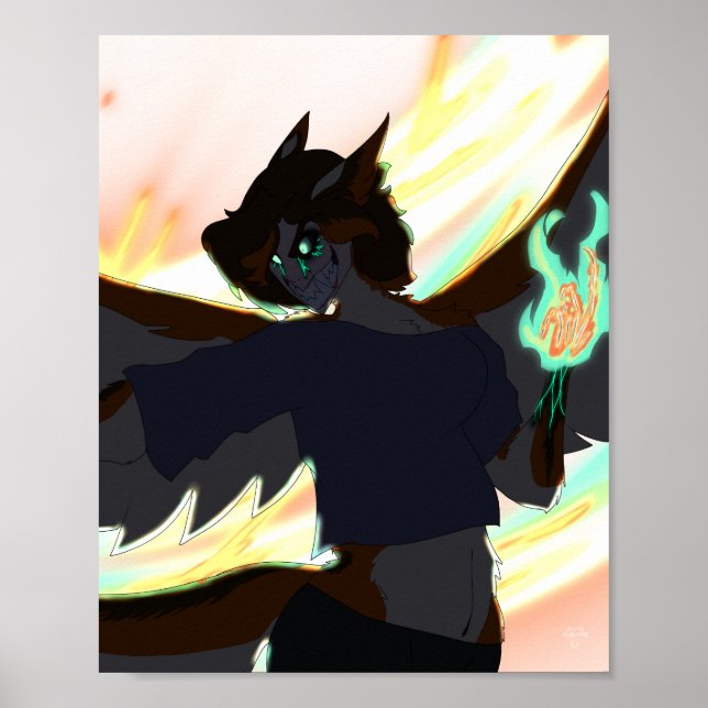 Vengeance Tyto Apocolyptic Harpy Fantasy Poster (Front)