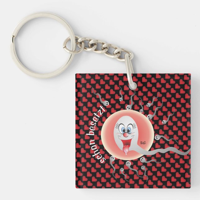 veni vidi vici er kam sah und siegte key ring (Front)