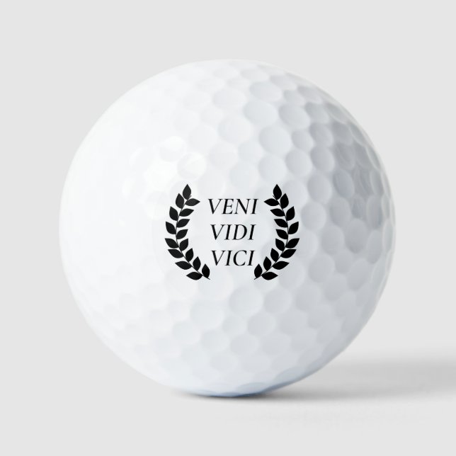 Veni Vidi Vici Golf Balls (Front)