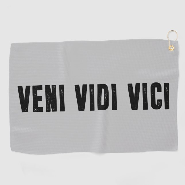 Veni vidi vici golf towel (Horizontal)