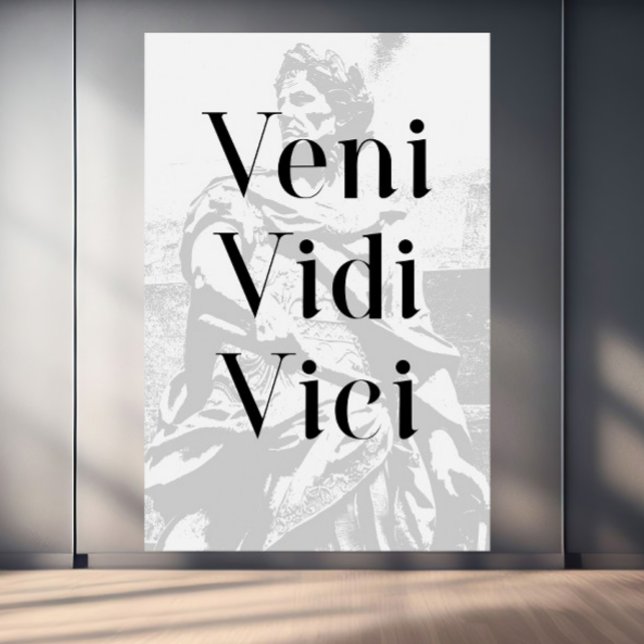 Veni, Vidi, Vici -  "I came; I saw; I conquered" Canvas Print (Creator Uploaded)