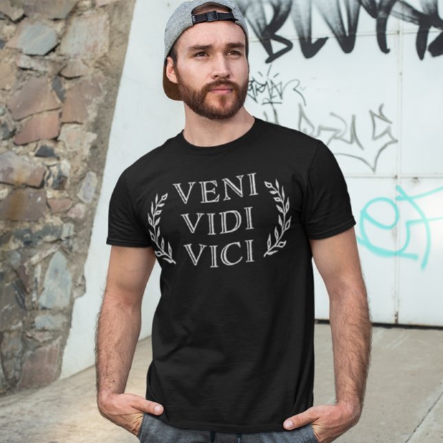 Veni Vidi Vici in Faux Antique Gold Funny T-Shirt (Creator Uploaded)