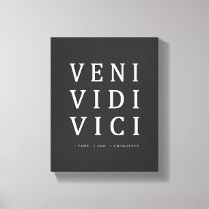 Veni Vidi Vici Inspirational Quote Wall Art