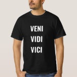 Veni Vidi Vici Julius Caesar Modern Template Mens T-Shirt<br><div class="desc">Veni Vidi Vici Julius Caesar Modern Template Men's Value Black T-Shirt.</div>