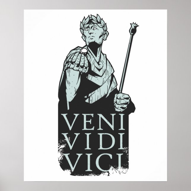 Veni Vidi Vici Julius Caesar Roman Poster (Front)