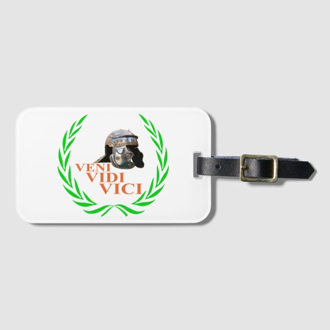 Veni Vidi Vici Luggage Tag (Front Horizontal)