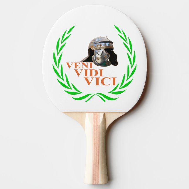 Veni Vidi Vici Ping Pong Paddle (Back)