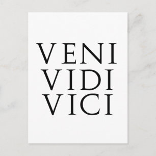 Veni Vidi Vici Postcard