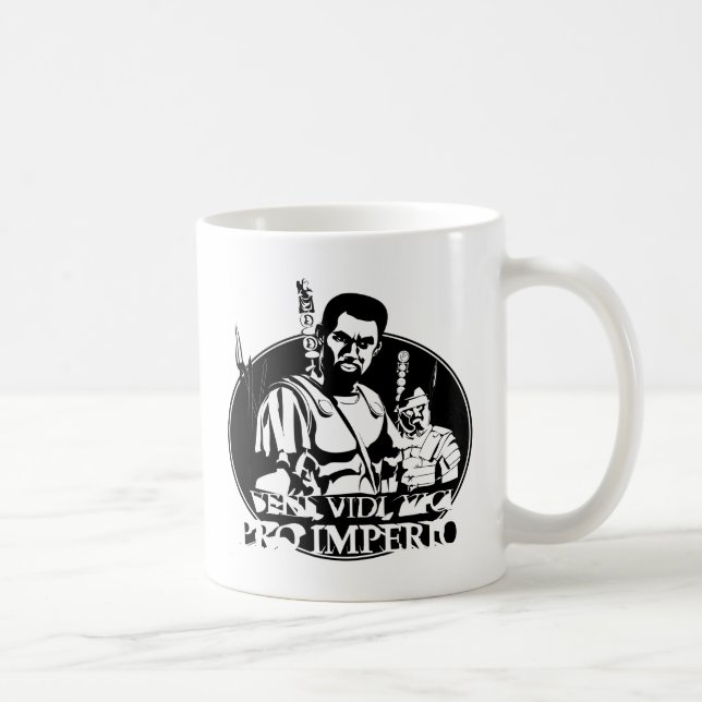 Veni Vidi Vici Roman Soldier Pro Imperio Coffee Mug (Right)