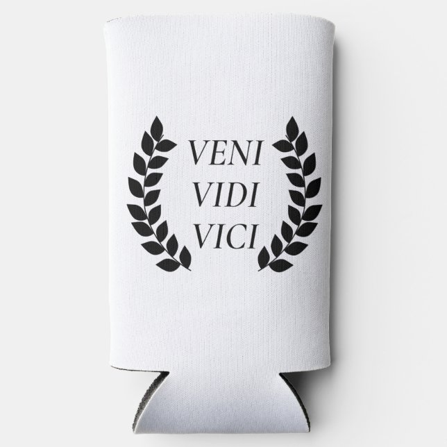 Veni Vidi Vici Seltzer Can Cooler (Front)