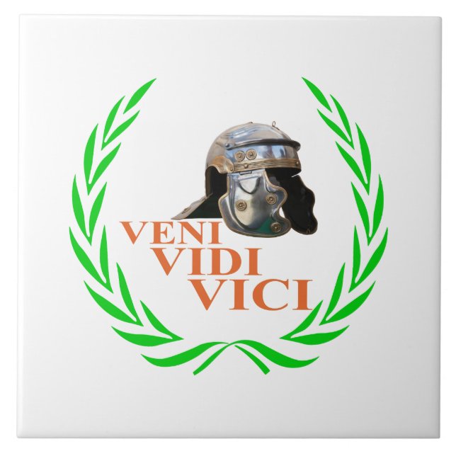 Veni Vidi Vici Tile (Front)