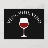 Veni, Vidi, Vino Funny Wine Lover Latin Phrase
