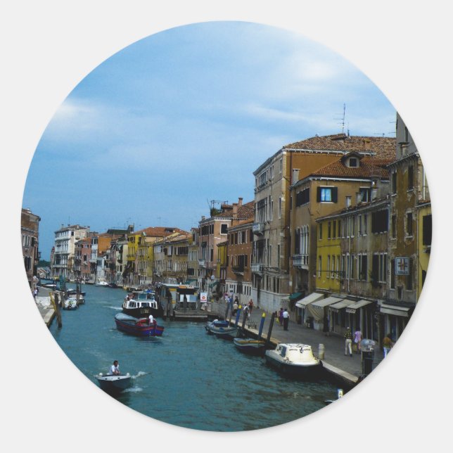 Venice 2 classic round sticker (Front)