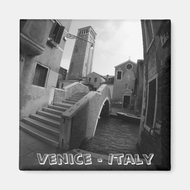 Venice Architecture - BW Art (Fridge Magnet) Magnet (Front)