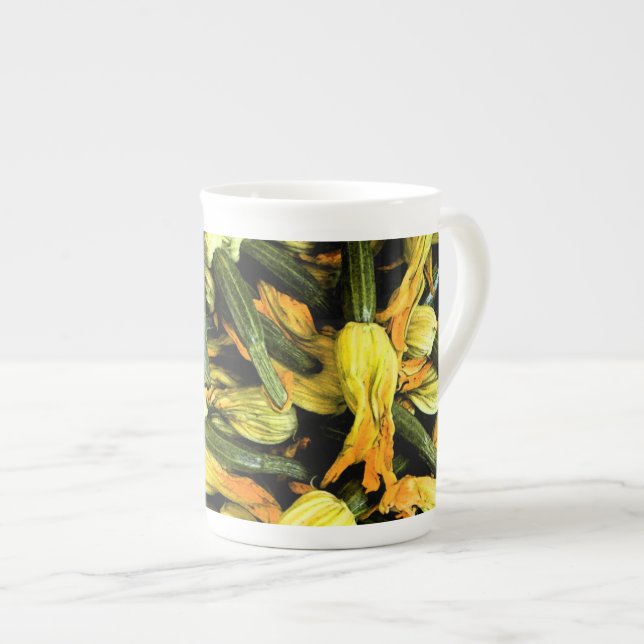 Venice At Home Mug - Zucchini Flowers (Front Right)