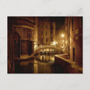Venice at night - beautiful postcard