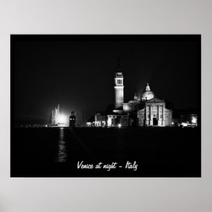 Venice at Night, Italy No.1 (Poster) Poster