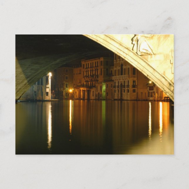 Venice at night postcard (Front)