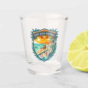 Venice Beach Boardwalk California Shot Glass