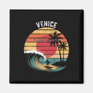 Venice Beach California Beach Surfing Magnet