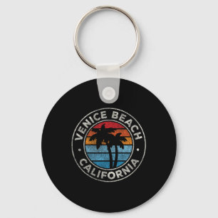 Venice Beach California Ca Vintage Graphic Retro 7 Key Ring