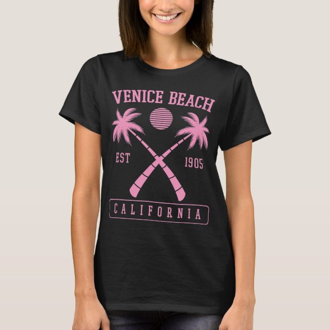 Venice Beach California Established 1905 Retro Pal T-Shirt (Front)