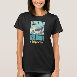 Venice Beach California Seagull Surf Ocean Sunset T-Shirt