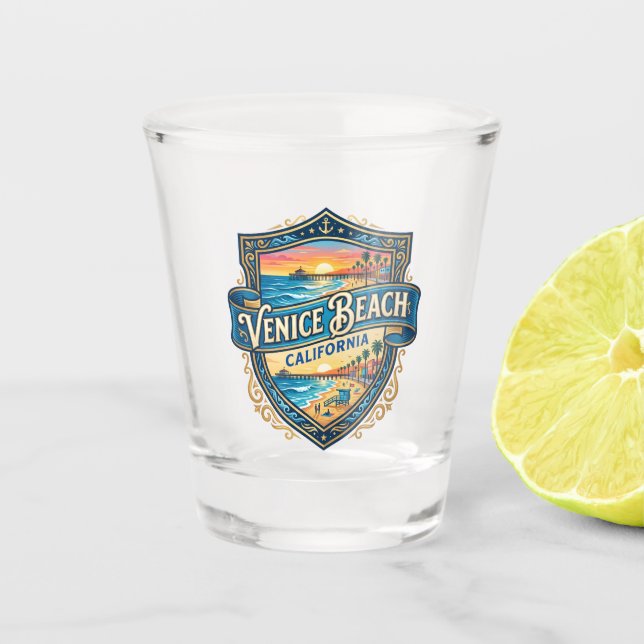 Venice Beach California Shot Glass (Front)