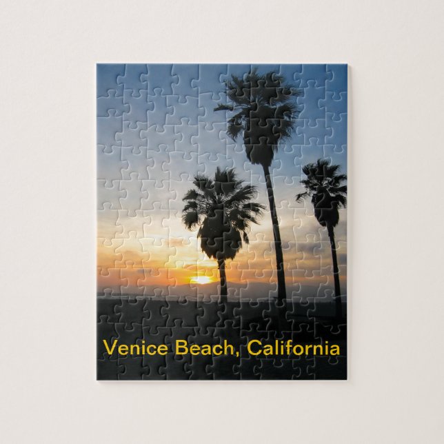 Venice Beach California Sunset Jigsaw Puzzle (Vertical)