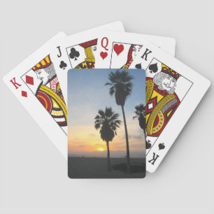 Venice Beach California Sunset Souvenir Playing Cards