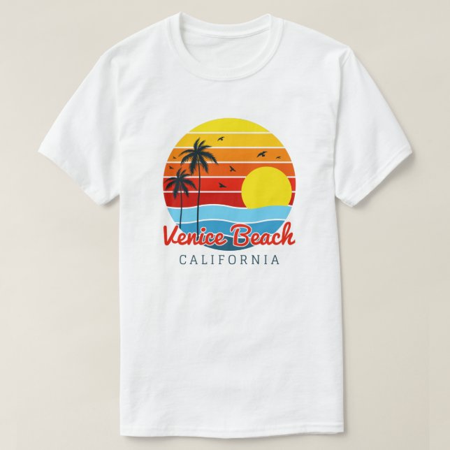 Venice Beach California T-Shirt (Design Front)