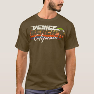 Venice Beach California vintage sunset retro 80s e T-Shirt