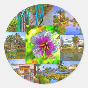Venice Beach collage Sticker Sheets
