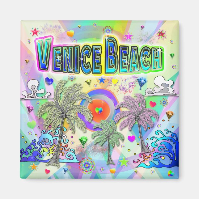 Venice Beach Deep Dream Magnet (Front)