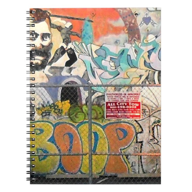 Venice Beach Graffiti Spiral Notebook (Front)